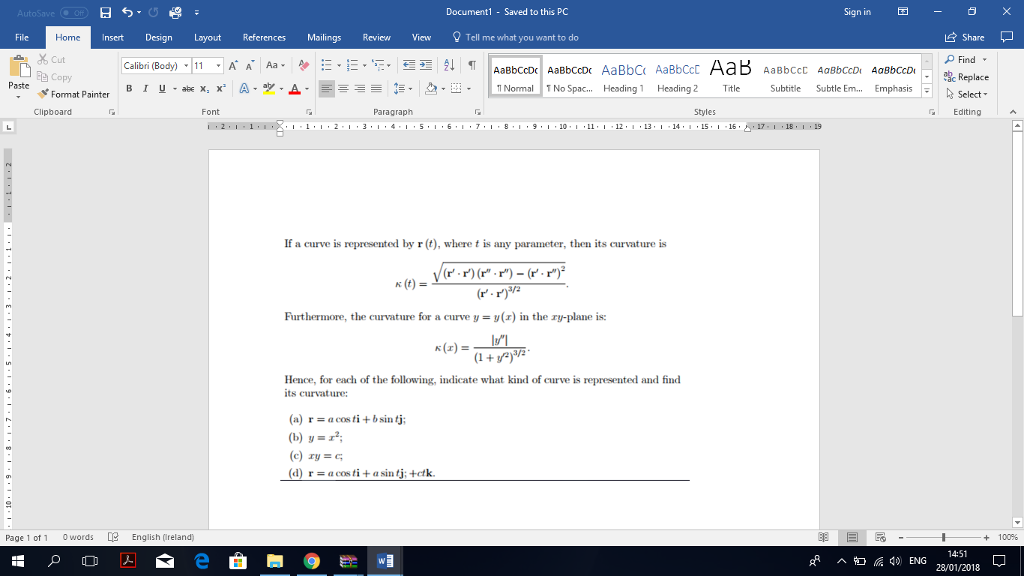 Solved Document1 -Saved to this PC Sign in -0 × Insert | Chegg.com