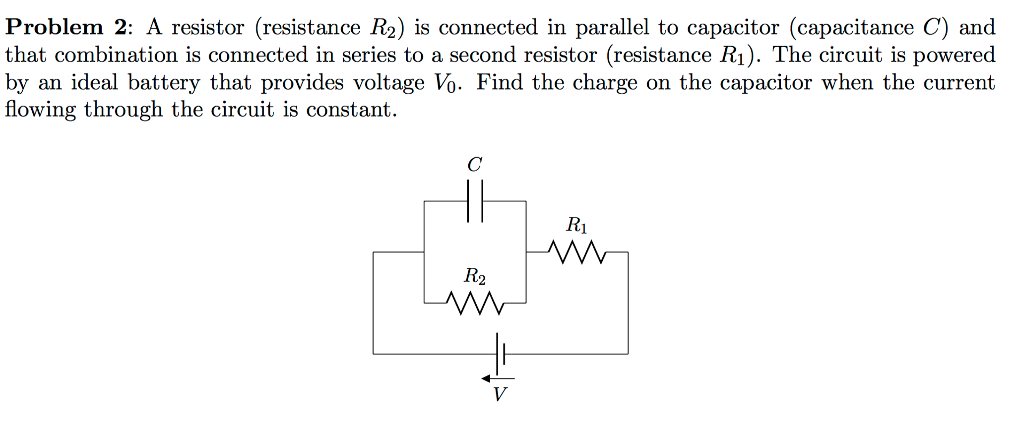 Solved A resistor (resistance R_2) is connected in parallel