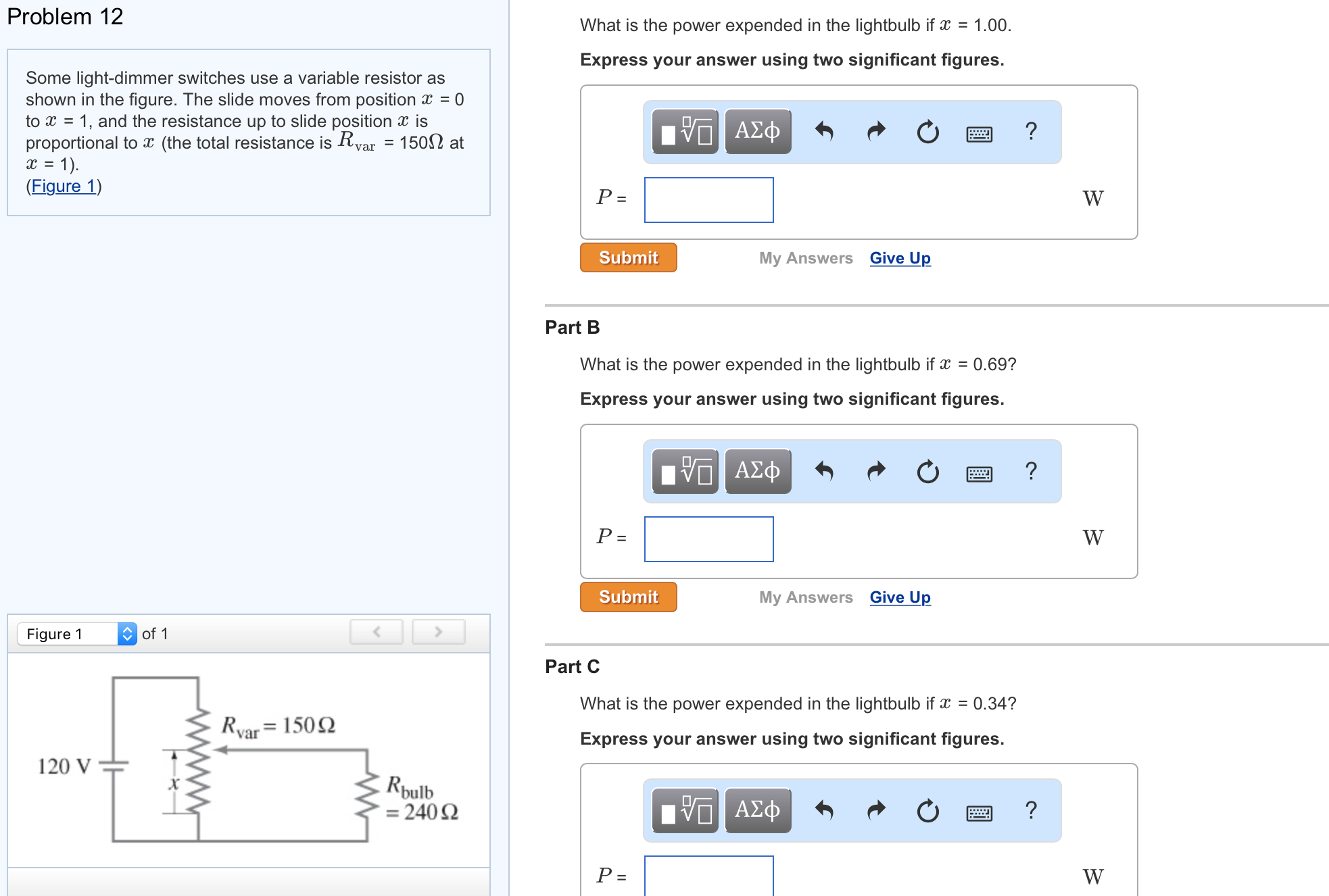 Solved Some lightdimmer switches use a variable resistor as