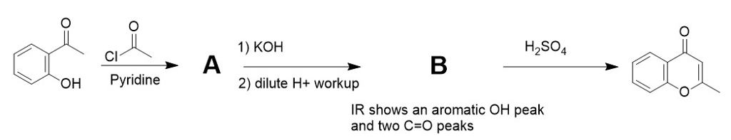 Solved Provide Structures For A And B, And Mechanism For The | Chegg.com