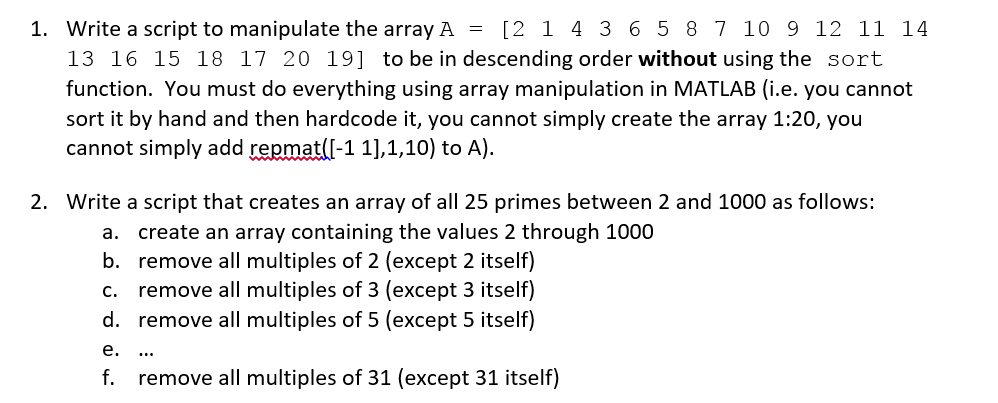 solved-write-a-script-to-manipulate-the-array-a-2-1-4-3-6-chegg