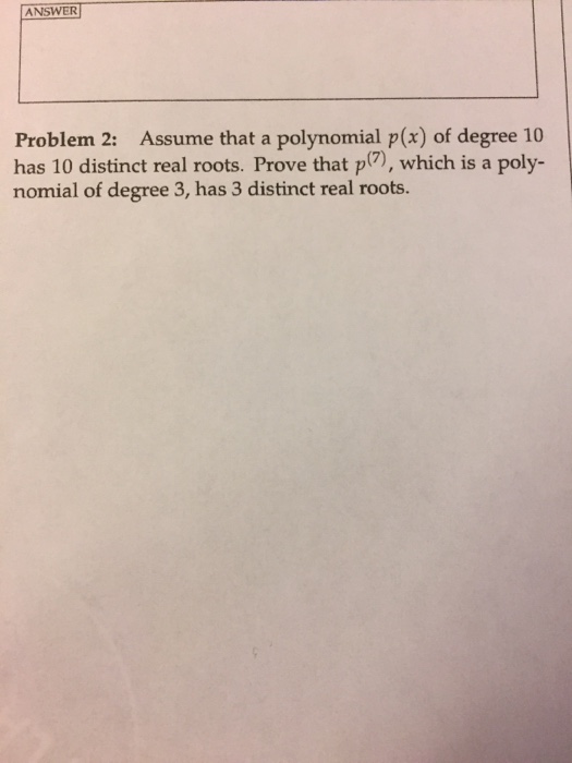 what is the degree of the polynomial p x x2 x 10