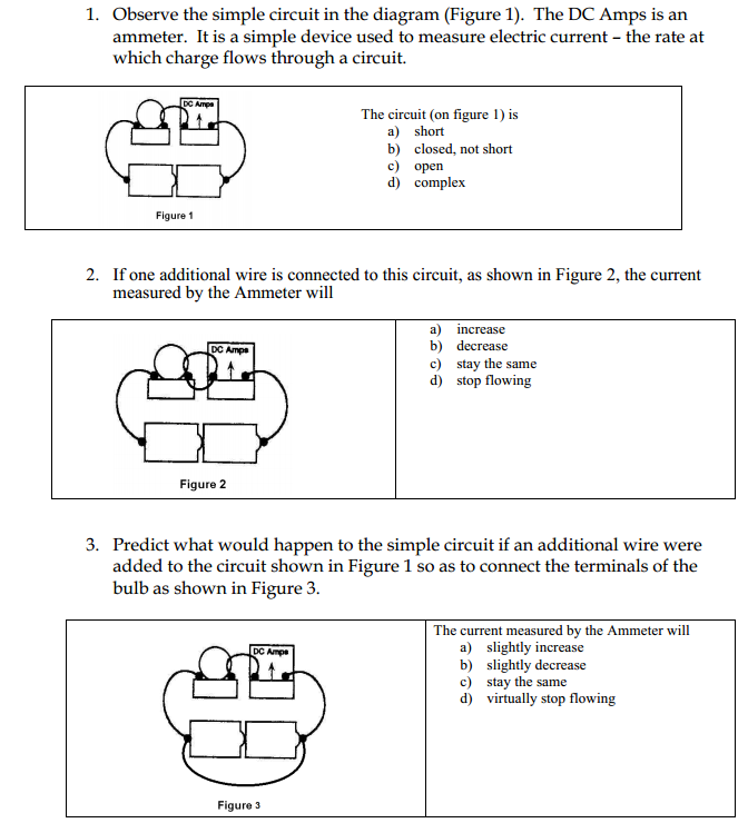 Solved 1. Observe the simple circuit in the diagram (Figure | Chegg.com