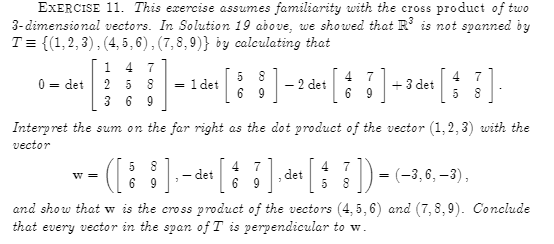 Solved This exercise assumes familiarity with the cross | Chegg.com