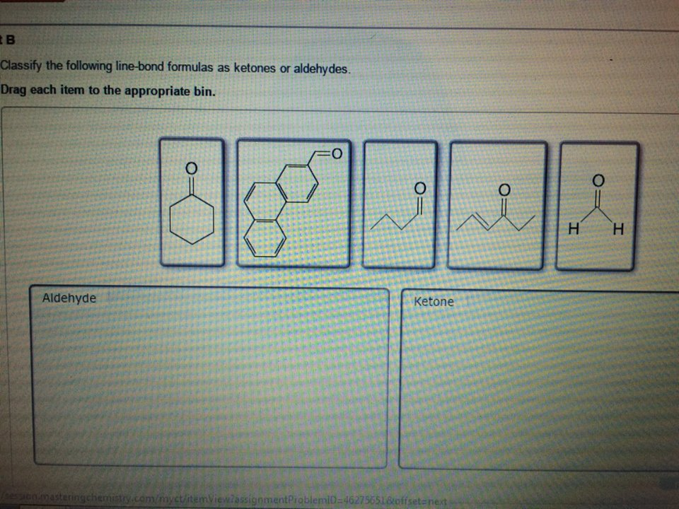 Solved B. Classify the following line-bond formulas as | Chegg.com