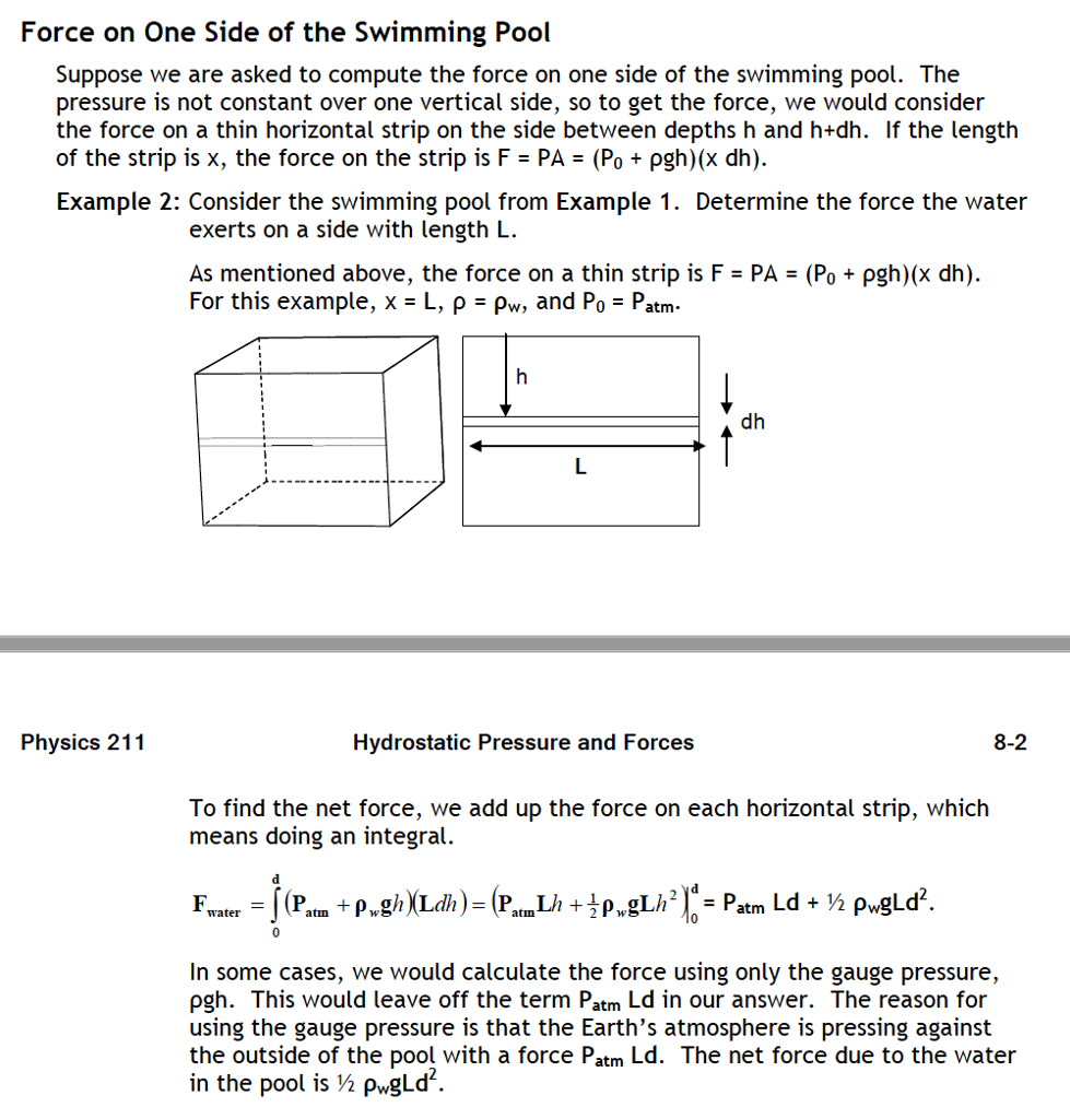 Solved 1. Consider a pool with two triangular ends as shown. | Chegg.com