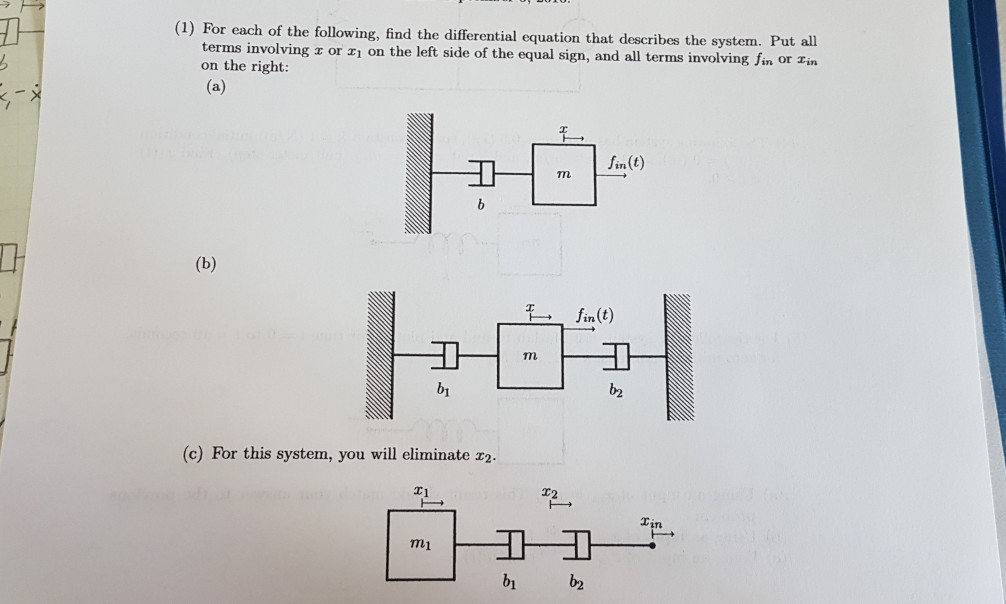 Solved For each of the following, find the differential | Chegg.com