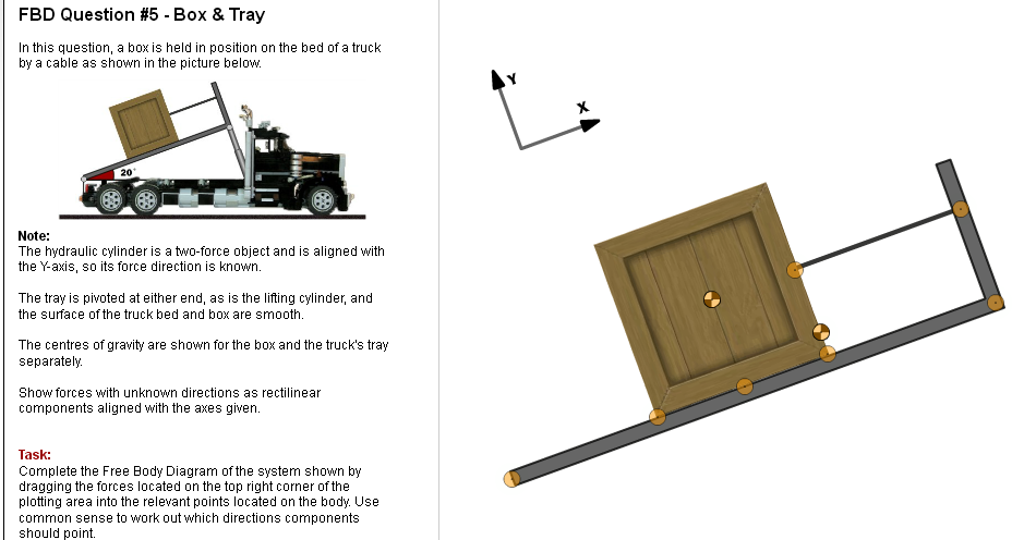 Solved: Free Body Diagram Box And Tray | Chegg.com
