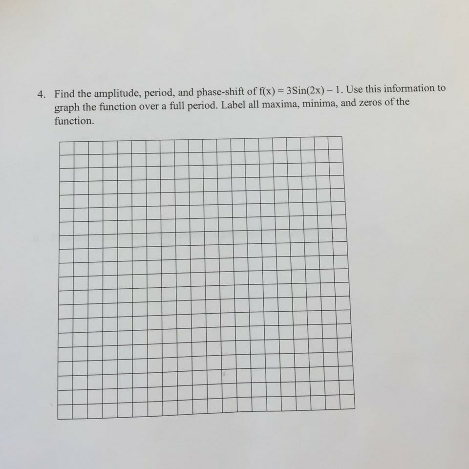 Solved Find The Amplitude Period And Phase shift Of F x Chegg