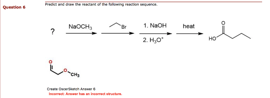 Solved Predict and draw the reactant of the following | Chegg.com