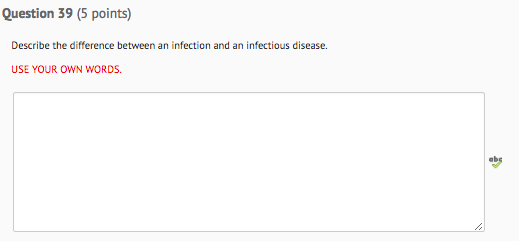 Solved Question 39 (5 Points) Describe The Difference | Chegg.com