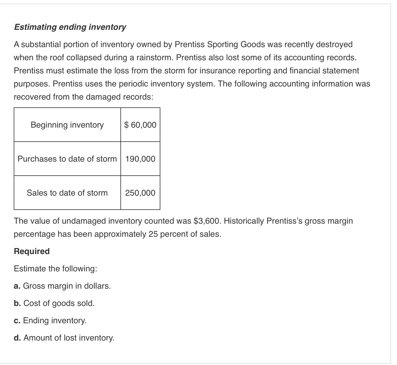 ending inventory meaning