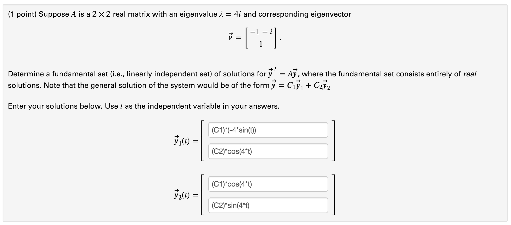 suppose-a-is-a-2-x-2-real-matrix-with-an-eigenvalue-chegg