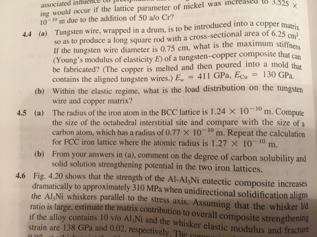 Solved 4.5 The radius of an Iron atom in the BCC lattice | Chegg.com