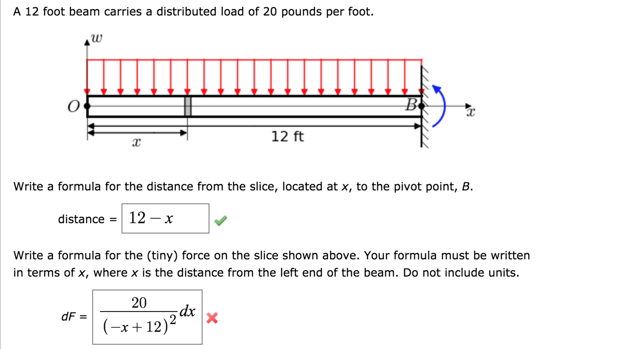 Triangular Distributed Load Formula