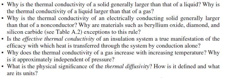 Solved Why is the thermal conductivity of a solid generally | Chegg.com
