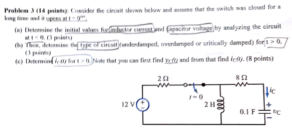 Solved Consider The Circuit Shown Below And Assume That The | Chegg.com