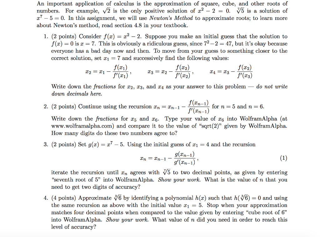 solved-an-important-application-of-calculus-is-the-chegg