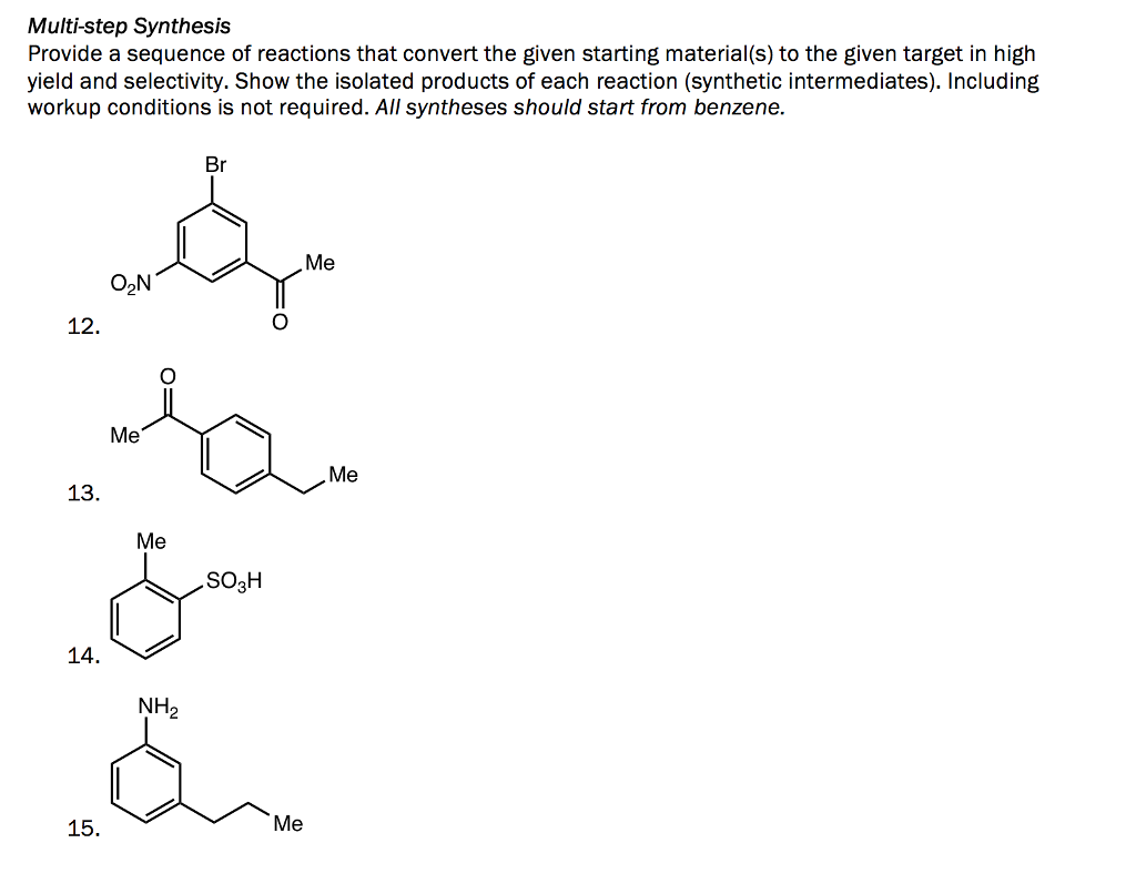 Solved Multi-step Synthesis Provide A Sequence Of Reactions | Chegg.com