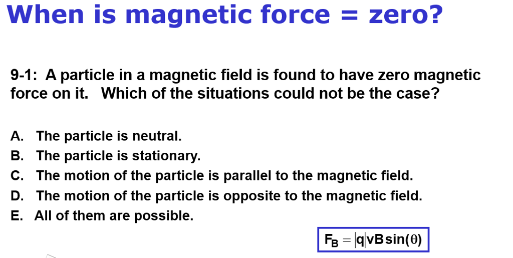 Solved A particle in a field is found to have zero