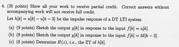 Solved Show all your work to receive partial credit. Correct | Chegg.com