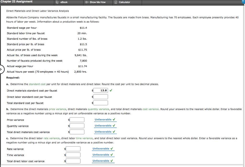 Solved Chapter 22 Assignment eBook Show Me How Calculator | Chegg.com
