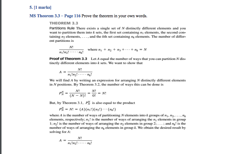 Solved Partitions Rule There exists a single set of N