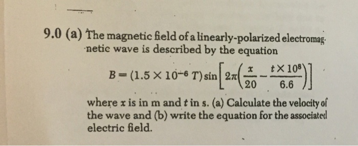 Solved The magnetic field of a linearly-polarized | Chegg.com