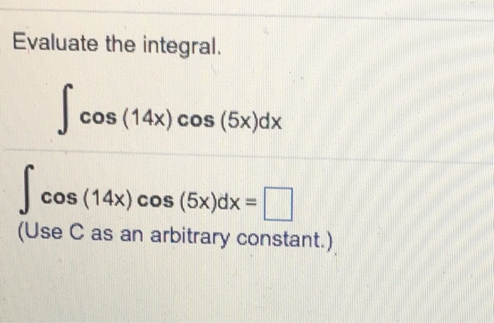 integration of 1 5 4 cos x dx