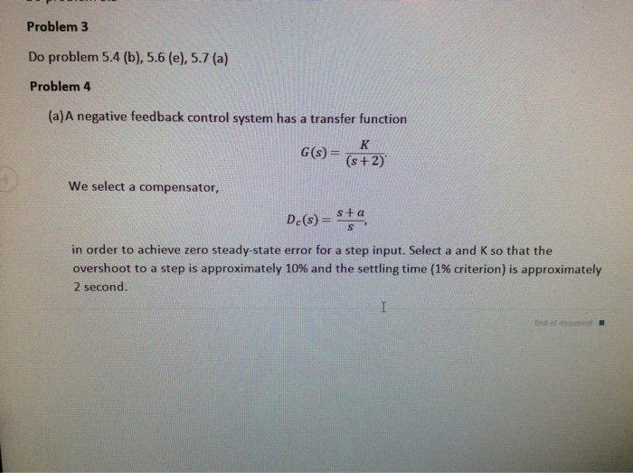 Solved Problem 3 Do problem 5.4 (b), 5.6 (e), 5.7 (a) | Chegg.com