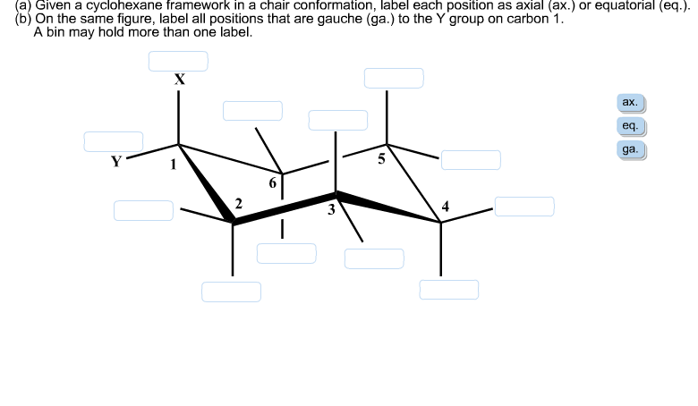 Solved Given A Cyclohexane Framework In A Chair Chegg Com