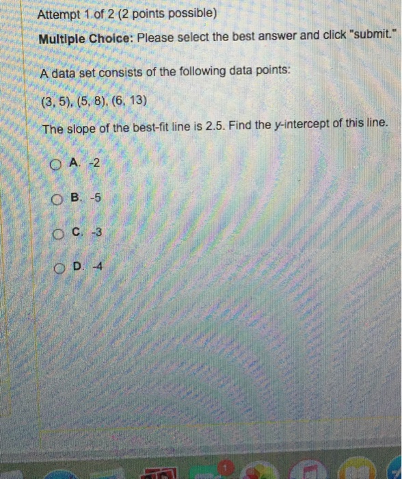 Solved A Data Set Consists Of The Following Data Points 5204