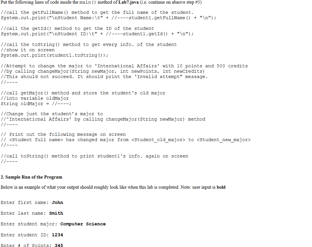 Solved What this Lab Is About: Given a UML diagram, learn to | Chegg.com