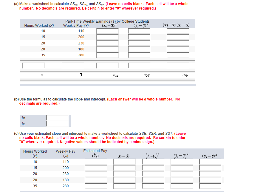 solved-a-make-a-worksheet-to-calculate-ssx-ssy-and-ssy-chegg