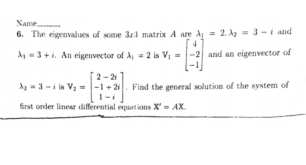 3x3 linear equation systems problem