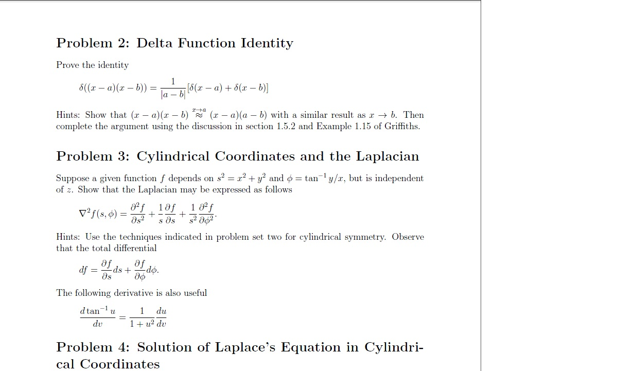 Delta Function Identity Prove The Identity Delta((x | Chegg.com