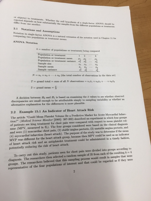 Solved 1 Analysis of variance (ANOVA) In Chapter 13 we dimou | Chegg.com