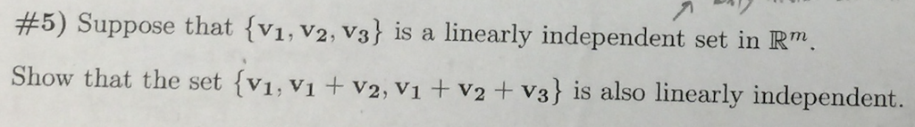 Solved Suppose that {v_1, v_2, v_3) is a linearly | Chegg.com