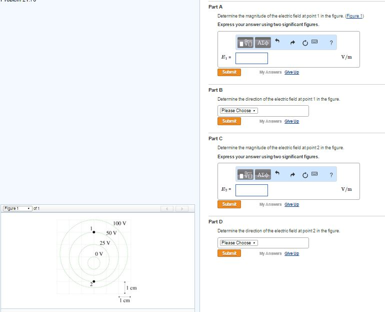 Solved Part A Determine the magnitude of the electric field | Chegg.com