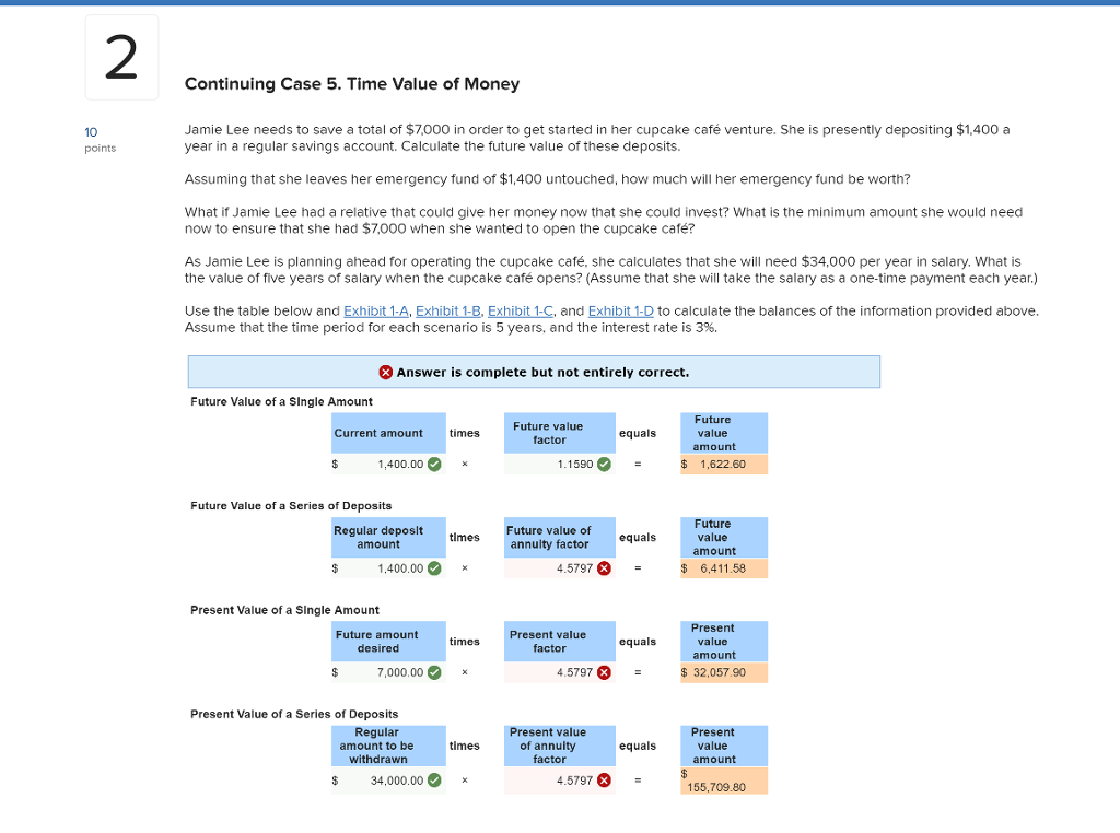 Continuing Case 5. Time Value of Money Jamie Lee