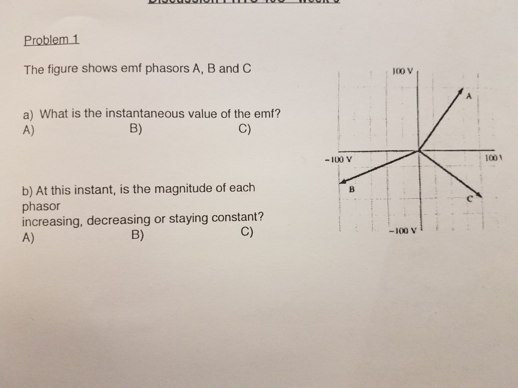 For Each, What Is The Instantaneous Value Of The Emf?