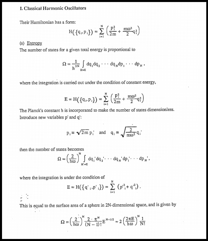 Solved Microcanonical Ensemble Classical Harmonic