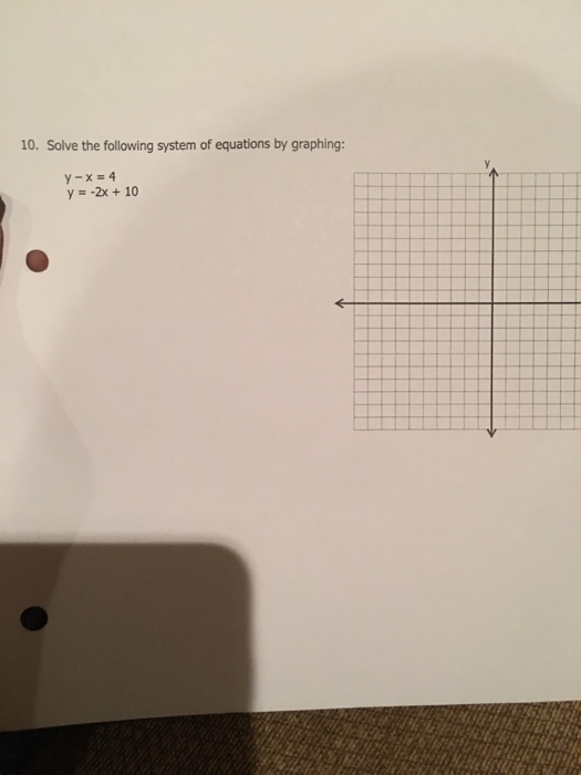 solve the system of equations algebraically 3x 3y 9 6x 7y 5