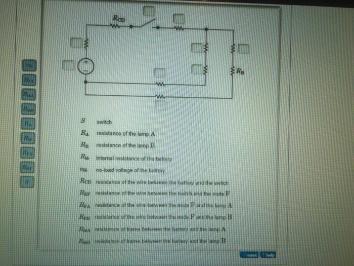 Solved Resistance of the lamp A resistance of the lamp B