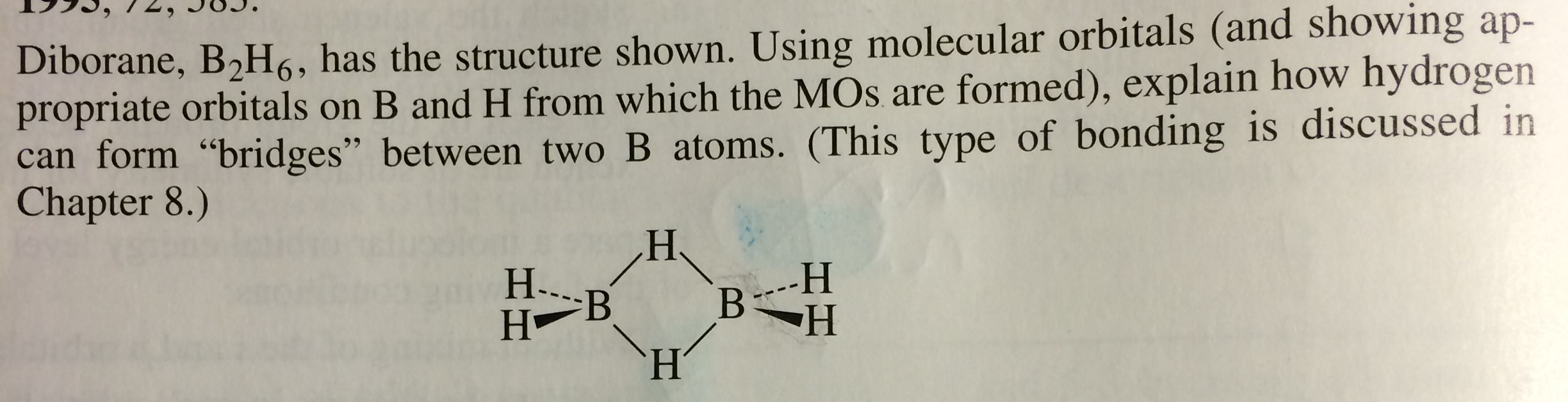 Solved Diborane, B_2H_6, Has The Structure Shown. Using | Chegg.com