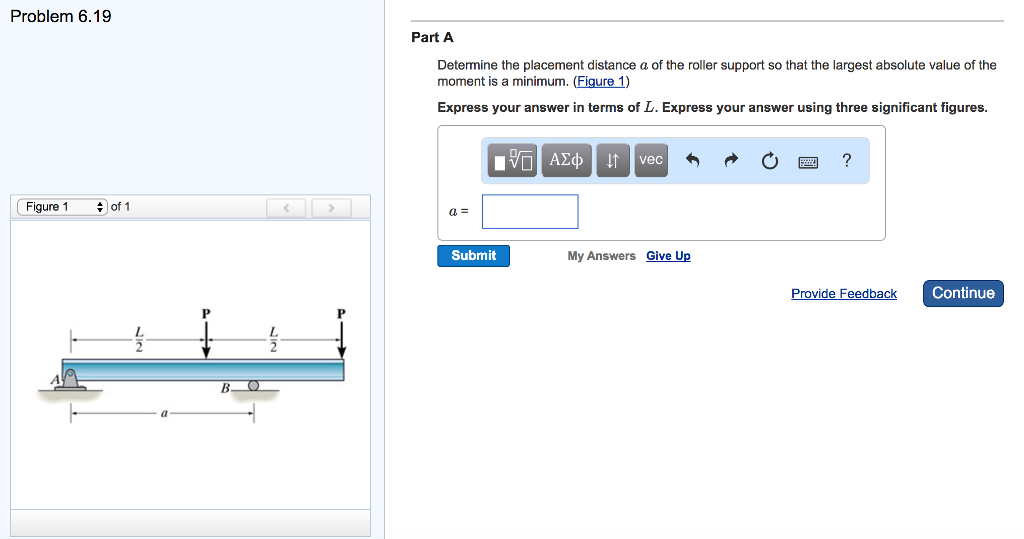 Solved Determine the placement distance a of the roller | Chegg.com