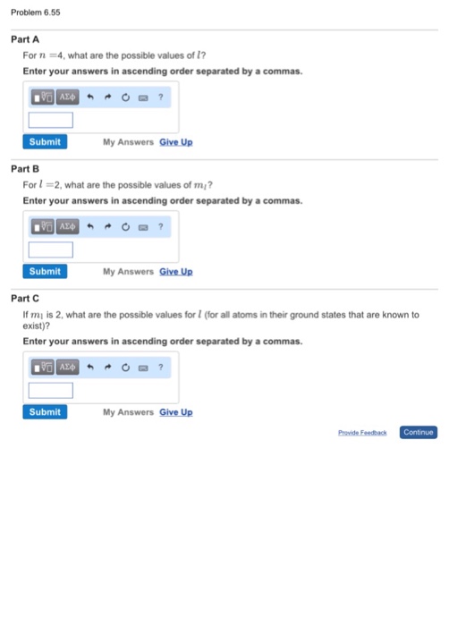 Solved: For N = 4, What Are The Possible Values Of L? Ente... | Chegg.com