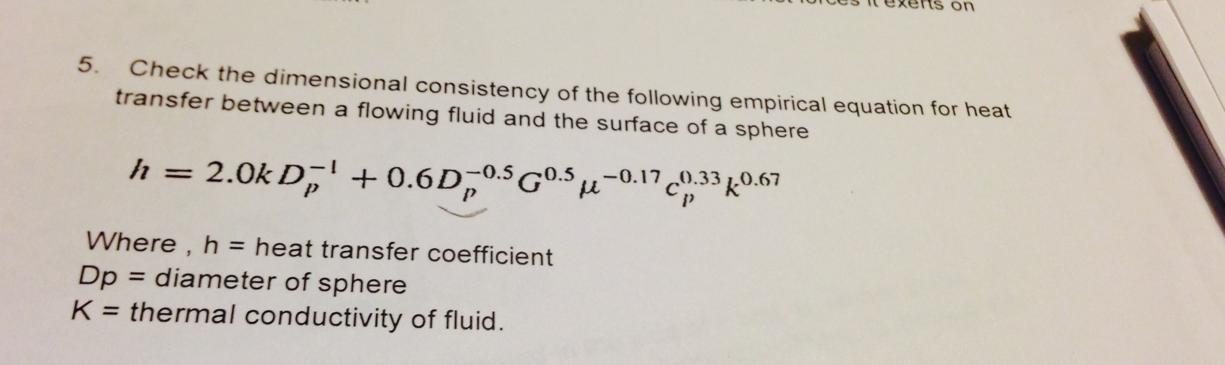 Solved Check the dimensional consistency of the following