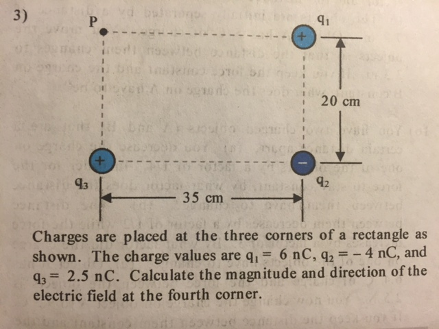 Solved Charges Are Placed At The Three Corners Of A Chegg Com