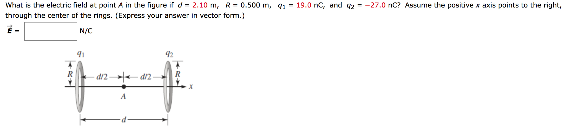 Solved What is the electric field at points in the figure if | Chegg.com